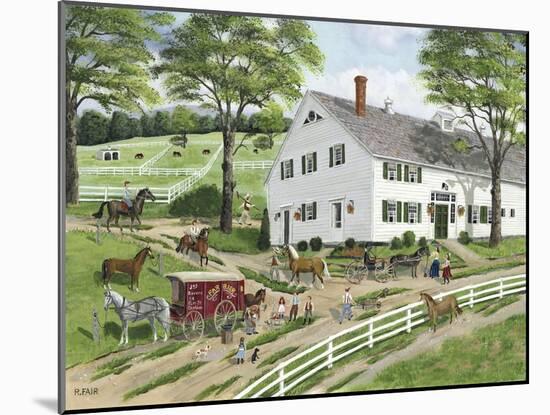 Trimming Hooves at the Stable-Bob Fair-Mounted Giclee Print