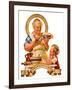 "Trimming the Pie,"November 23, 1935-Joseph Christian Leyendecker-Framed Giclee Print