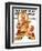 "Trimming the Pie," Saturday Evening Post Cover, November 23, 1935-Joseph Christian Leyendecker-Framed Premium Giclee Print