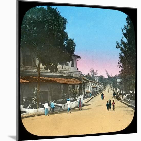 Trincomalee Street, Kandy, Ceylon, Late 19th or Early 20th Century-null-Mounted Giclee Print