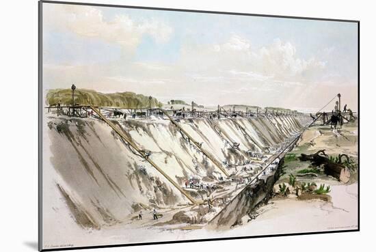 Tring Cutting, London and Birmingham Railway, 17 June 1837-John Cooke Bourne-Mounted Giclee Print