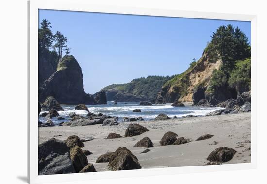 Trinidad, California. the Beach at Trinidad State Beach-Michael Qualls-Framed Photographic Print