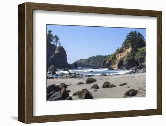 Trinidad, California. the Beach at Trinidad State Beach-Michael Qualls-Framed Photographic Print