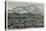 Trinidad, Colorado - Fisher's Peak and City View-Lantern Press-Stretched Canvas