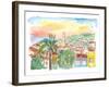 Trinidad Cuba Cityview with Caribbean Sunrise-M. Bleichner-Framed Art Print