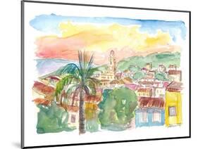 Trinidad Cuba Cityview with Caribbean Sunrise-M. Bleichner-Mounted Art Print