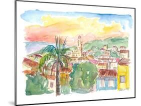 Trinidad Cuba Cityview with Caribbean Sunrise-M. Bleichner-Mounted Art Print