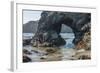 Trinidad State Bach, California. Coastal Arch at College Cove-Michael Qualls-Framed Photographic Print