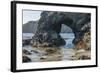 Trinidad State Bach, California. Coastal Arch at College Cove-Michael Qualls-Framed Photographic Print