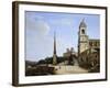 Trinita' Dei Monti and the French Academy, Rome-Giovanni Battista Caracciolo-Framed Giclee Print
