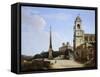 Trinita' Dei Monti and the French Academy, Rome-Giovanni Battista Caracciolo-Framed Stretched Canvas