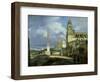 Trinita Dei Monti and the Villa Medici, Rome, 1808-Francois-Marius Granet-Framed Giclee Print