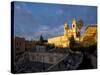 Trinita Dei Monti Church, Piazza Di Spagna, Spanish Steps, Rome, Italy, Europe-John Miller-Stretched Canvas