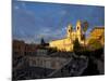 Trinita Dei Monti Church, Piazza Di Spagna, Spanish Steps, Rome, Italy, Europe-John Miller-Mounted Photographic Print