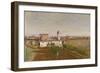 Trinita Dei Monti from the Villa Medici, C.1830-34-Jean-Baptiste-Camille Corot-Framed Giclee Print