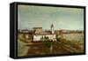 Trinita Dei Monti from the Villa Medici-Jean-Baptiste-Camille Corot-Framed Stretched Canvas