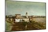 Trinita Dei Monti from the Villa Medici-Jean-Baptiste-Camille Corot-Mounted Giclee Print