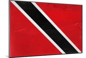 Trinitad And Tobago Flag Design with Wood Patterning - Flags of the World Series-Philippe Hugonnard-Mounted Art Print