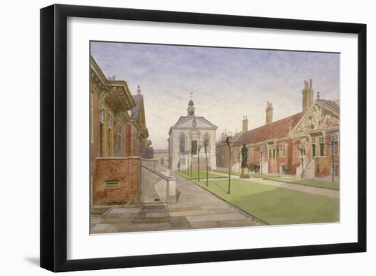 Trinity Almshouses and Trinity Chapel, Mile End Road, Stepney, London, 1883-John Crowther-Framed Giclee Print