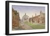 Trinity Almshouses and Trinity Chapel, Mile End Road, Stepney, London, 1883-John Crowther-Framed Giclee Print