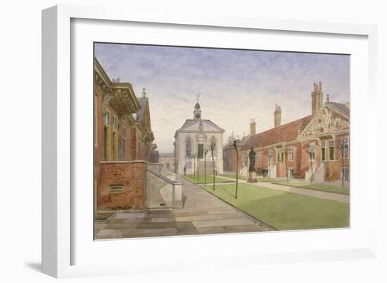 Trinity Almshouses and Trinity Chapel, Mile End Road, Stepney, London, 1883-John Crowther-Framed Giclee Print