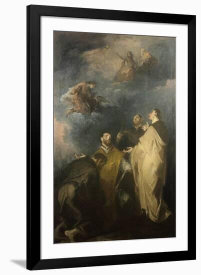 Trinity and the Saints, 1690-1769-Giuseppe Bernardino Bison-Framed Giclee Print