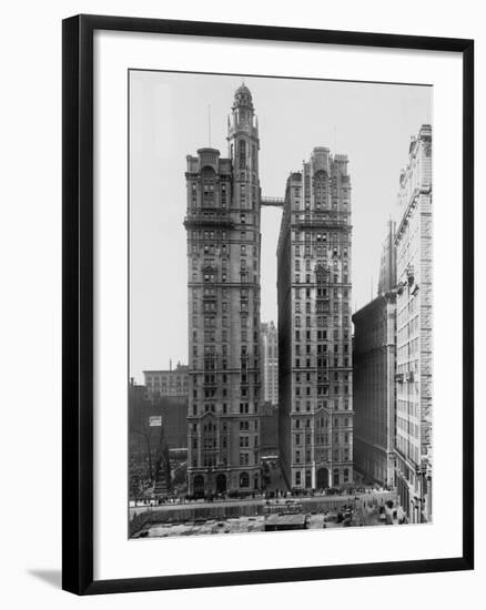 Trinity and U.S. Realty Buildings, New York-Irving Underhill-Framed Photographic Print