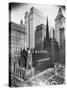 Trinity Church and Surrounding Skyscrapers, New York-null-Stretched Canvas