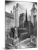Trinity Church and Surrounding Skyscrapers, New York-null-Mounted Photographic Print