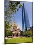 Trinity Church and the John Hancock Tower, Copley Square, Boston, Massachusetts, USA-Amanda Hall-Mounted Photographic Print