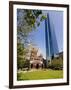 Trinity Church and the John Hancock Tower, Copley Square, Boston, Massachusetts, USA-Amanda Hall-Framed Photographic Print