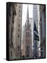 Trinity Church, Broadway and Wall Street-Amanda Hall-Framed Stretched Canvas