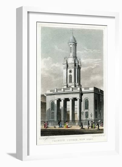 Trinity Church, Euston Road, St Pancras, London, 1828-HW Bond-Framed Giclee Print
