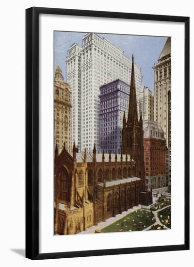 Trinity Church, New York City, USA-null-Framed Photographic Print