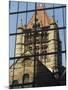 Trinity Church Reflected in the John Hancock Tower, Copley Square, Boston, New England-Amanda Hall-Mounted Photographic Print