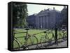 Trinity College and bicycles, Dublin, Ireland-Alan Klehr-Framed Stretched Canvas