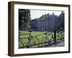 Trinity College and bicycles, Dublin, Ireland-Alan Klehr-Framed Photographic Print