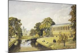 Trinity College at Cambridge University-Bradford Rudge-Mounted Giclee Print