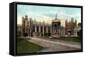 Trinity College Fountain, Cambridge, Cambridgeshire, Late 19th Century-null-Framed Stretched Canvas