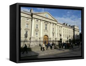 Trinity College Old Library Built Between 1712 and 1732, College Green, Dublin, Republic of Ireland-Pearl Bucknall-Framed Stretched Canvas