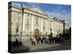 Trinity College Old Library Built Between 1712 and 1732, College Green, Dublin, Republic of Ireland-Pearl Bucknall-Stretched Canvas