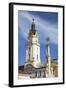 Trinity Column and Town Hall in Szechenyi Square, Pecs, Southern Transdanubia, Hungary, Europe-Ian Trower-Framed Photographic Print