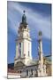 Trinity Column and Town Hall in Szechenyi Square, Pecs, Southern Transdanubia, Hungary, Europe-Ian Trower-Mounted Photographic Print
