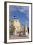 Trinity Column and Town Hall in Szechenyi Square, Pecs, Southern Transdanubia, Hungary, Europe-Ian Trower-Framed Photographic Print