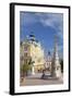 Trinity Column and Town Hall in Szechenyi Square, Pecs, Southern Transdanubia, Hungary, Europe-Ian Trower-Framed Photographic Print