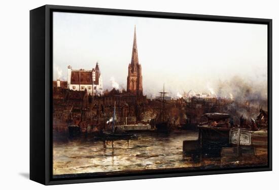 Trinity from the River, 1880-Arthur Quartley-Framed Stretched Canvas