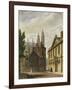 Trinity Hall, Cambridge, from The History of Cambridge, Engraved by Joseph Constantine Stadler-Augustus Charles Pugin-Framed Giclee Print