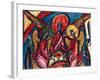 Trinity in Dark Tones, Genesis 18, 1994-Alek Rapoport-Framed Giclee Print