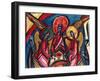 Trinity in Dark Tones, Genesis 18, 1994-Alek Rapoport-Framed Giclee Print