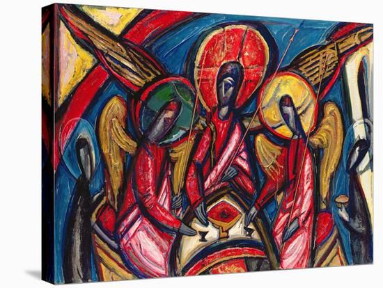 Trinity in Dark Tones, Genesis 18, 1994-Alek Rapoport-Stretched Canvas